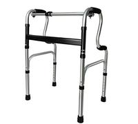 Foldable Double Arm Walker - Lightweight Aluminium, Adjustable Height, Anti-Slip rt for Elderly & Disabled
