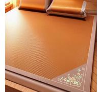 Foldable Double Sided Bamboo Cooling Mat for Bed, Breathable and Comfortable Summer Sleeping Solution for Home, Bedroom, and Dormitory