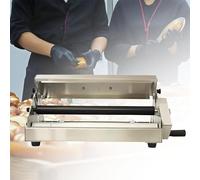 Foldable Dough Rolling Machine, Stainless Steel Manual Dough Sheeter, Adjustable Thickness for Commercial Bakery Use