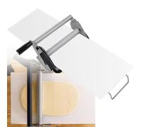 Foldable Dough Sheeter, Stainless Steel Manual Dough Roller with Adjustable Thickness for Bakery Pastry, Space-Saving Design