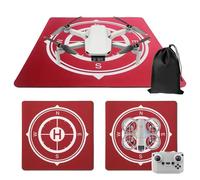 Foldable Drone Landing Pad Pro 20inch, Eco-Friendly Helipad, Landing Pad for DJI Neo, Mini 4K, Avata, Holy Stone, Potensic, RC Quadcopters, UAVs FPV Drones Accessories(20-inch/50cm)(Red)