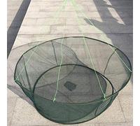 Foldable Drop Net Fishing Landing Prawn Bait Crab Shrimp Pier Harbour Pond Mesh, Crabbing Catching Fish Prawn Crayfish Lobster Crab Drop Folding Net