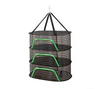 Foldable Drying Net 50x70cm for Vegetables Fish Nylon Mesh Drying Rack 50x70cm Windproof Hook Multi-Tier Food Dryer Net 50x70cm Space Saving Large 50x70cm Drying Net for Dehydrated Goods Zippered(C)