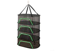 Foldable Drying Net 50x70cm for Vegetables Fish Nylon Mesh Drying Rack 50x70cm Windproof Hook Multi-Tier Food Dryer Net 50x70cm Space Saving Large 50x70cm Drying Net for Dehydrated Goods Zippered(D)