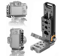 Foldable DSLR Camera L Bracket,Vertical Horizontal Switching Tripod,Arca-Swiss Base,1/4" Srew Hole,Quick Release Plate Compatible with DJI Canon Nikon Sony Mirrorless Osmo Ronin Stabilizer Monopod