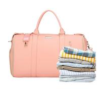 Foldable Duffle Bag for Travel, Lightweight Waterproof Weekend Luggage, Large Capacity Clothes and Tie Storage Luggage Bag, Gym Luggage for Camping and Hiking