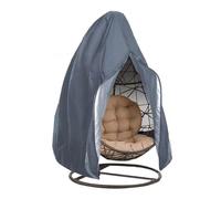 Foldable Eggshells Hanging Chair Cover Sun Protector Outdoor Garden Swing Egg Chair Waterproof Furniture Cover(Grey,210D Single)
