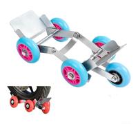 Foldable Electric Bike Tire Mover Tool, 1500LBS Load Capacity Scooter Push Cart for Flat Tires up to 10cm Wide, Portable Motorcycle Dolly(C)