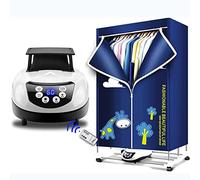 Foldable Electric Clothes Dryer, Portable 3 Layer Electric Heated Clothes Airer Dryer Rack, Household Dryer with Dustproof Cloth Curtain, 220V Energy-Efficient(Anion) (1500W)