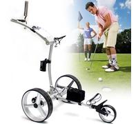 Foldable Electric Golf Trolley with Go/Stop Memory, 9 Speeds, 30° Climbing, Fits in Car Trunk for Easy Transport