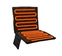 Foldable Electric Heat Pad, 40x80cm Portable Heated Chair Pad Cushion Cover, 3 Level Adjustable & Fast Heated,USB Winter Heating Pads with Pockets for Fishing, Picnic, Beach