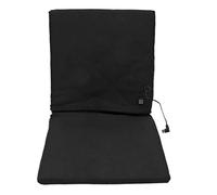 Foldable Electric HeatingCushion with Backrest for Stadium, Camping, Fishing, Hunting (Black)
