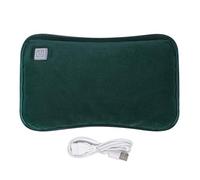 Foldable Electric Hot Water Bottle with Flannel Cover Winter USB Rechargeable Heat Bag Washable Cozy Soft Hand Warmer Travel Body Hand Foot Warming Bag Bed Warmer Hot Water Pouch for Pain Relief