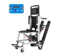 Foldable Electric Seating Chair with Stair Climbing, Ergonomic Arm and Foot Rest, Retractable Height Adjust for Elderly Mobility and Comfort