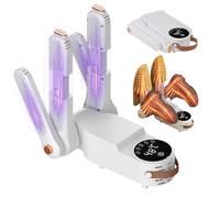 Foldable Electric Shoe Dryer, Foot Warmer, Shoe Heater, Quick Drying Boot Dryer, Shoes Boot Dryer with Timer and Antibacterial Function, for Winter Rain Shoes, Hats, Socks