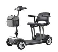 Foldable Electric Vehicle for The Elderly - Four-Wheeled Smart Power-Assisted Battery Vehicle for Disabled Mobility