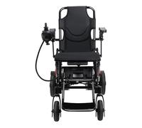 Foldable Electric Wheelchair with Powerful 500W Motor, Lightweight Electric Wheelchair for Adults, Motorized Aluminum Frame, Powerchair with 12Ah Removable Battery12 Miles for Travel Daily Use