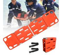 Foldable Emergency Rescue Stretcher with Seat Belt, Water Floating Design, 350lbs Capacity for Spinal Injury and Water Rescue