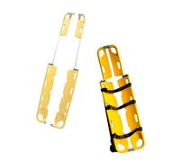 Foldable Emergency Scoop Stretcher with Head Immobilizer, Lightweight Aluminum Alloy & PE Construction, Ideal for Disaster Response and Medical Transport