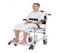 Foldable Emergency Stair Chair, Stair Chair for People with Disabilities, with Safety Belts, Capacity 160kg, for Homes, Nursing Homes(Schwarz)