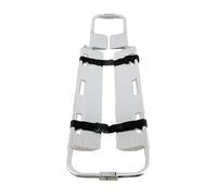 Foldable Emergency Stretcher- Scoop Aluminum Stretcher EMS Portable Adjustable Length, Patient Transport Medical, with Safety Straps, 350Lb Load Capacity Gurney