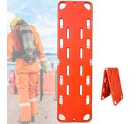 Foldable EMT Transfer Backboard with Straps, Lightweight Spine Board for Patient Rescue, Hospital & Clinic Use