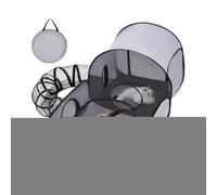 Foldable Enclosure Interactive Toys Tunnel - Cat Play Pen, Indoor Kitten Playpen, Sunbathing-Friendly Playpen | Cat Enclosure Tunnels Dog Play Pen, Exercise Pet Supplies for Camping Outdoor Indoor