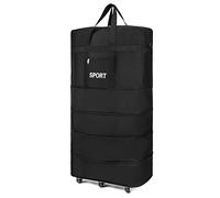 Foldable Expandable Suitcase Bag with Rolling Luggage Feature for Convenient Travel and Business Trips (39inch)