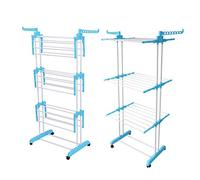 Foldable Extra Large 4 Tiers Bedroom Outdoor Clothes Airer Laundry Dryer Rack