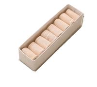 Foldable Fabric Pants Storage Box - Beige Small Clothes for Bedroom Wardrobe - Space-Saving Cabinet and Drawer Solution for Home nization