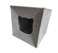 Foldable Felt Cat Basket, Ideal for Indoor Use, Autumn And Winter. for Kittens, Chihuahuas And, light gray Cat mouth