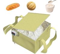 Foldable Fermentation Box with Heating Pad and Temperature Control, for Bread, Yogurt, and Natto Making