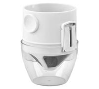 Foldable Filter Cup, Stainless Steel Pour Over, 3.15x2.36 Inches Maker with Fine Mesh, Portable Metal Brewer, Coffee Tool with Compact Design, Camping Gear for Travel