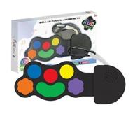 Foldable Finger Drum, Portable Electric Drum Pad with 8 Tones for Rhythm Exercises and Music Learning System, Sensory Beat Function with Compact Travel Design, Use at Home, Classroom