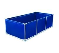 Foldable Fish Pond, PVC Above Ground Aquarium, Breeding Tank for Outdoor Koi, Garden Irrigation, Durable Vinyl, Easy to Set Up (1.5 x 1 x 0.5 m)