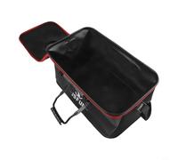 Foldable Fishing Bucket Lightweight EVA Water Tank - Collapsible Live Bait Holder for Carp Coarse Sea - Easy Storage 35cm(35cm)