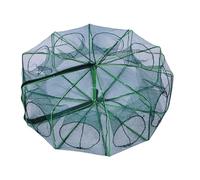 Foldable Fishing Crab Trap - Portable Net Cage, Shrimp and Lobster | Beginner-friendly Fish Trap Blue Net for Crab, Travel, Pier Fishing and Small Fishes