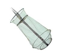 Foldable Fishing Landing Net with Locking Mouth and Anti-scratch Cage