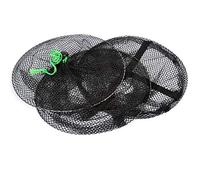 Foldable Fishing Net, 2 Layers Fish Shrimp Mesh Cage, Nylon Tackle Accessory with 20 cm Folded Size for Outdoor Fishing