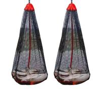 Foldable Fishing Net Bag, Thickened Fish Net, Small Mesh At Mouth, Flat Bottom Protective Storage 3 Meters Long