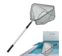 Foldable Fishing Net - Fishing Net Fish Landing Net, Anti-Slip Telescoping Rubber Pole Handle | Lightweight Freshwater Fishing Landing Net, Fish-Friendly Mesh for a Safe Release, Fishing for Men