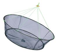 Foldable Fishing Net Wear-Resistant Nylon Fish Trap Diameter 80 cm Easy to Carry for Crab Shrimp Catch in Fresh and Salt Water