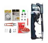 Foldable Fishing Rod, Small Foldable Fibreglass Fishing Rod, Robust, Ergonomic Handle, Portable Fishing Equipment Set for Women, Men, Men and Women