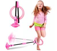 Foldable Flash Wheel Skip Ball - Portable Colorful Sports Fitness Toy for Kids 5-10 Years Boys Girls, Gift for Mom Women Adults