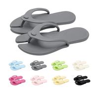 Foldable Flip Flops for Womens, Travel Shower Bathroom Slippers Lightweight Folding Slides Sandals Portable Hotel Spa Indoor Pool Slipper Waterproof Quick Drying Beach Slippers