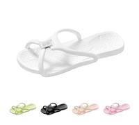 Foldable Flip Flops Womens Lightweight Travel Thong Slippers Portable Folding Slides Sandal Non Slip Spa Yoga Open Toes Slippers Quick Drying Holiday House Shower Shoes Pink