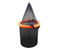 Foldable Floating Fish Basket Mesh Bait Net Trap Heavy Duty Storage Fishing Cage for Crab Leaches Portable- S