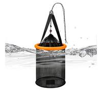 Foldable Floating Fishing Basket,Foldable Heavy-Duty Mesh Bait Pen - Floating Fish Landing Net | for Trout Crappie Pike Worms Fresh Water Deep Sea Saltwater Boat Surf Inshore Offshore Pond River Lake
