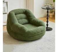 Foldable Floor Sofa with Backrest and Storage Pockets, Portable Comfort Chair for Small Spaces and Relaxation