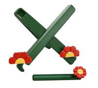 Foldable Floral Book Stand, Adjustable Hands-Free Holder for Tablet, Cookbook, Textbook, Magazine, Laptop, Portable for Office, Study, Kitchen, Desk, Red, 8.66 Inch